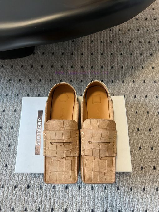 Jacquemus 25ss Square Toe LoafersA Beautiful And Practical Early Spring New Product Simple And 3t96g9f9 - Image 2