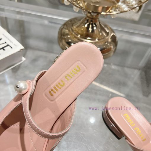 MIUMIU 25ss Spring/Summer New Mary Jane Half SlippersMiu Miu's Personalized Design Is Very Vers d7vzn8qh - Image 8