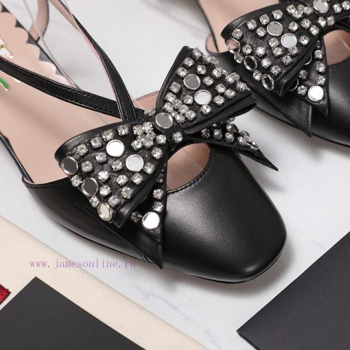 The MostUpgraded Diamond Buckle BowValentino 25ss Women's Shoes New Bow Design With Follow-up O inu3ri6o - Image 3