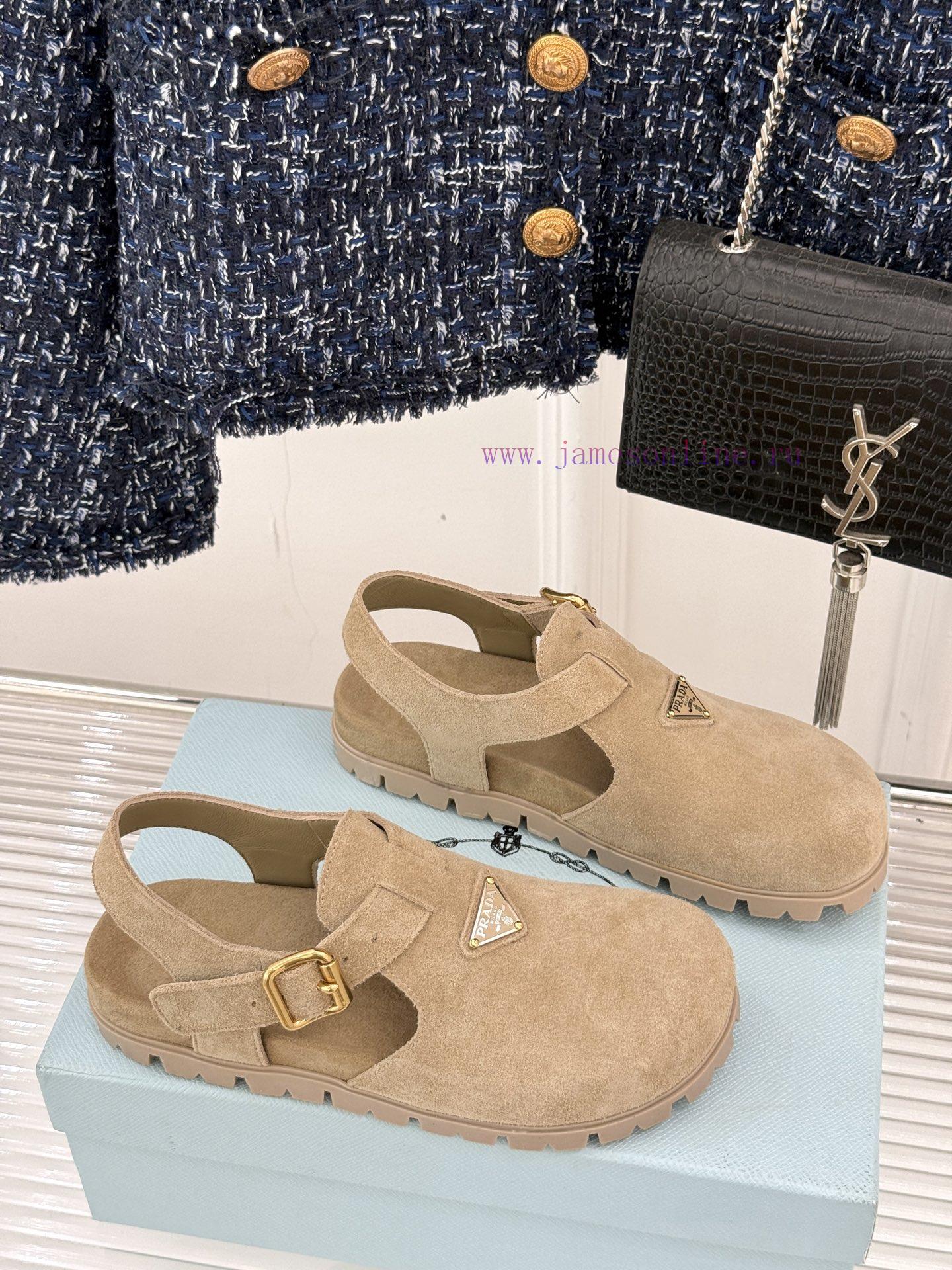 Prada/Prada Classic Spring/Summer New ProductsTriangle Badge Haken SandalsSuper Lightweight And ur5wql2b - Image 4