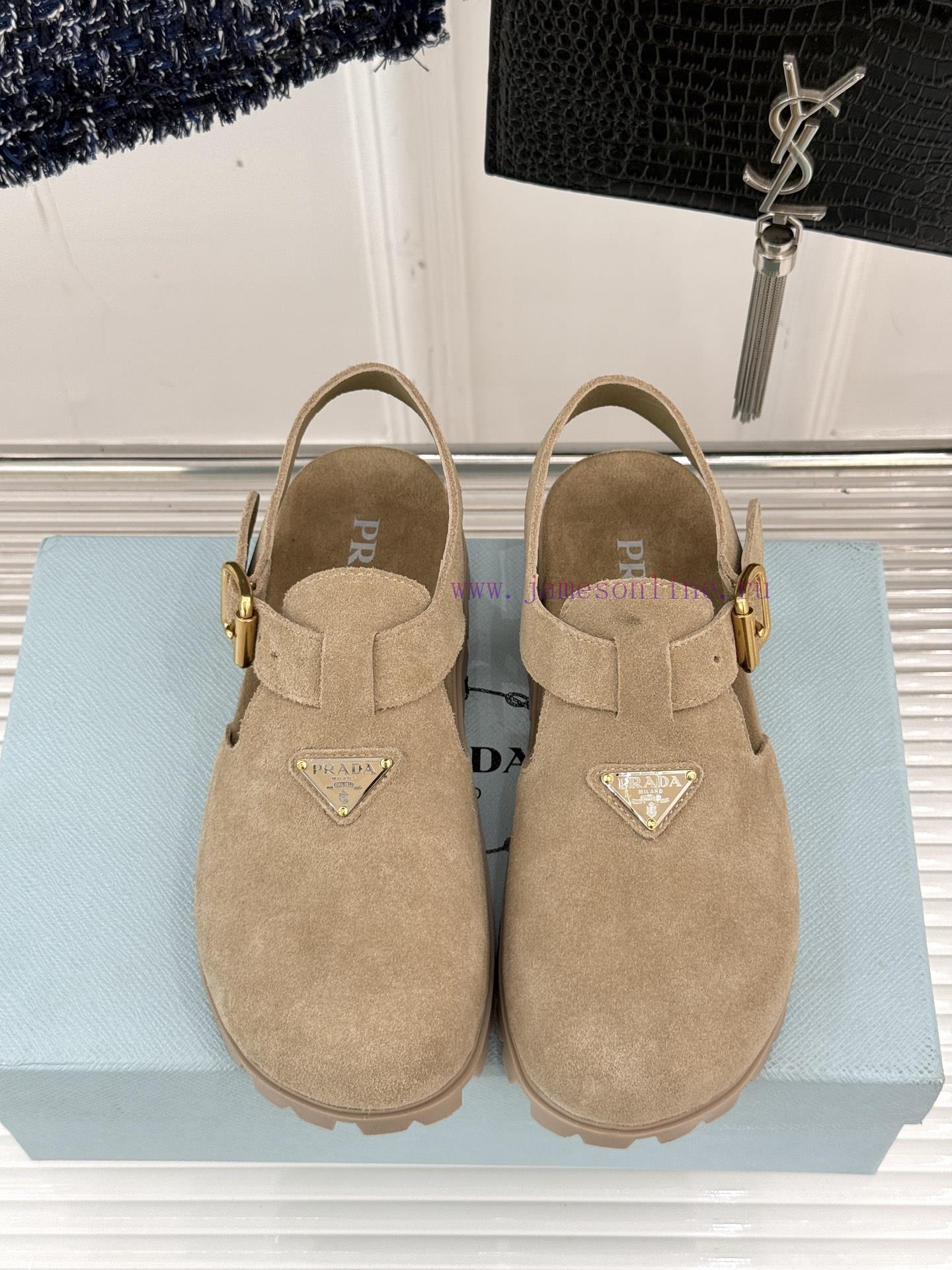 Prada/Prada Classic Spring/Summer New ProductsTriangle Badge Haken SandalsSuper Lightweight And ur5wql2b - Image 5