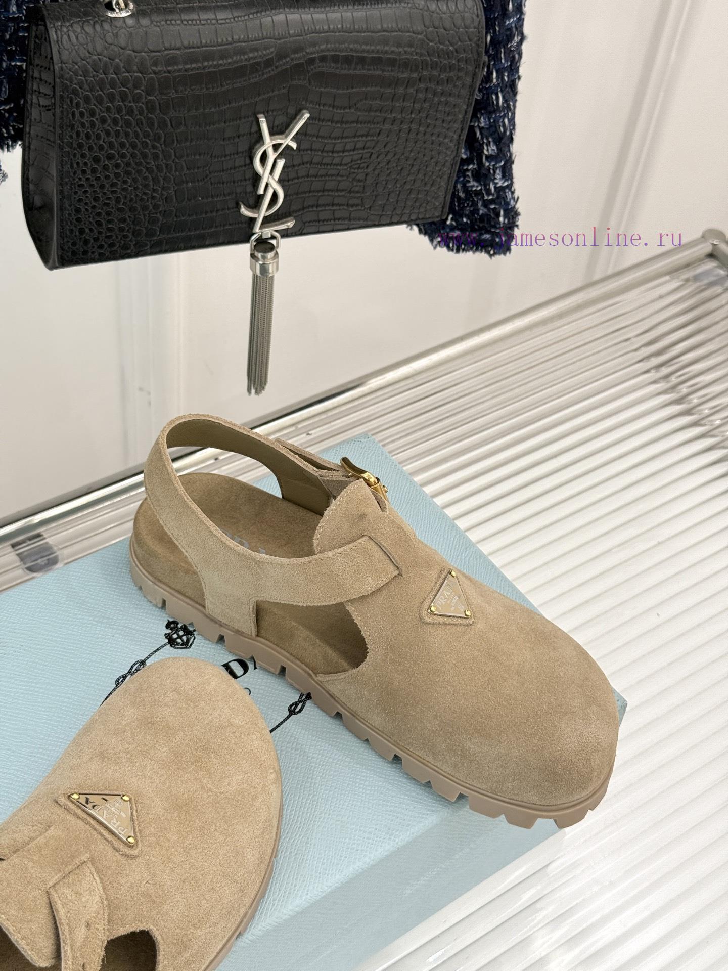 Prada/Prada Classic Spring/Summer New ProductsTriangle Badge Haken SandalsSuper Lightweight And ur5wql2b - Image 6