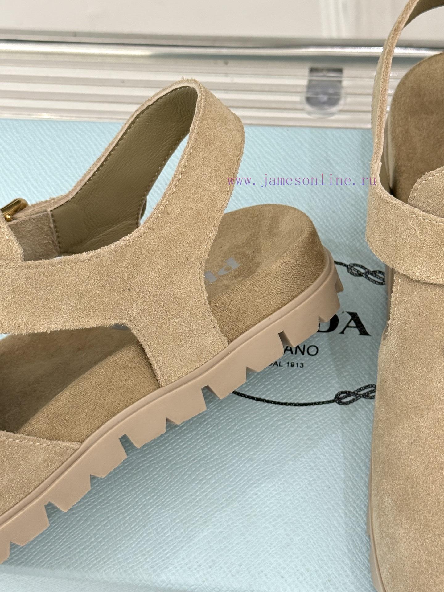 Prada/Prada Classic Spring/Summer New ProductsTriangle Badge Haken SandalsSuper Lightweight And ur5wql2b - Image 7