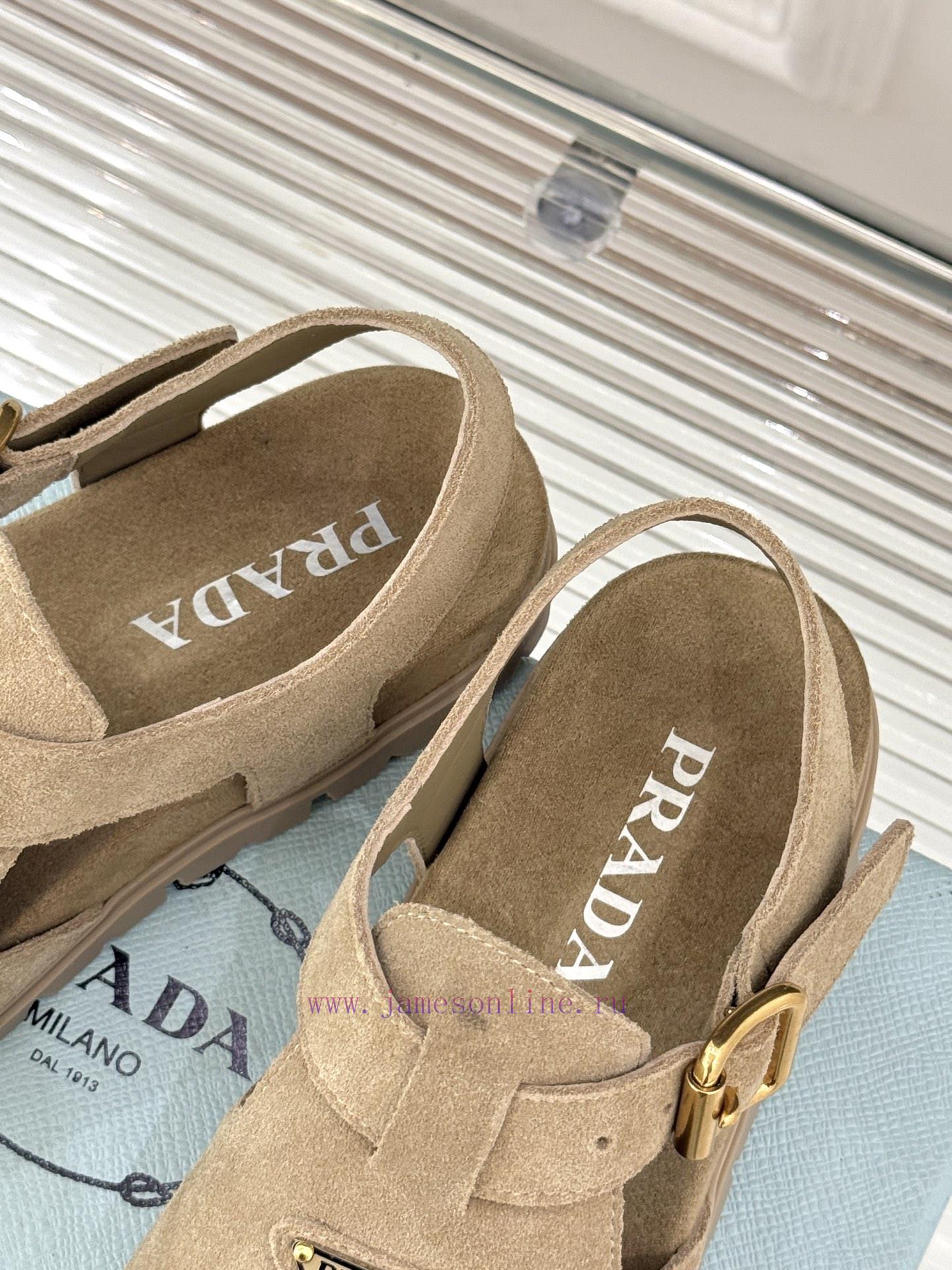 Prada/Prada Classic Spring/Summer New ProductsTriangle Badge Haken SandalsSuper Lightweight And ur5wql2b - Image 9