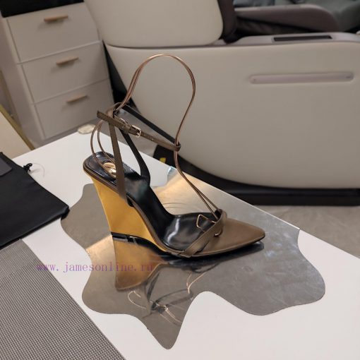 ️‍“SAINT LAURENT ”‍️SYL Saint Laurent Top Class25SS Is A Trendy High-heeled Pair With Sloping H qmxzbg9d - Image 7