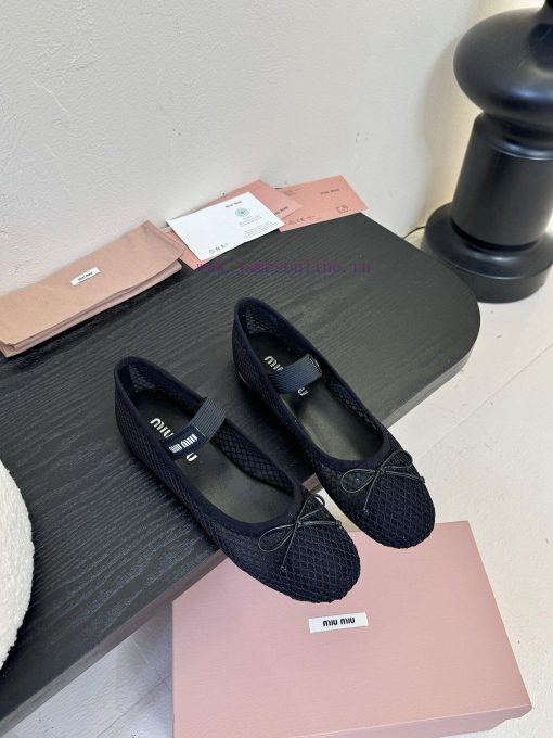 MiuMi * 25ss Spring/Summer New Mesh Breathable Ballet ShoesJust Based On Appearance It Can Attr tb59ya9h