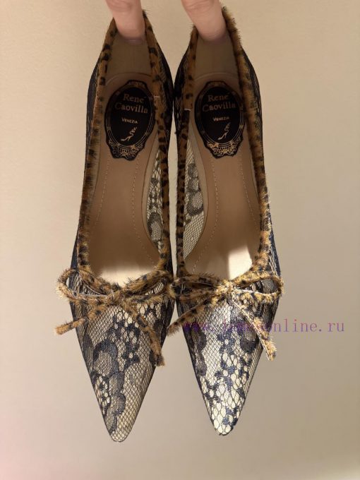 Rene Caovilla RC 2025/𝐒𝐒𝐧𝐞𝐰 Spring/Summer New Lace Bow High Heel Sandals CollectionSame As The n9dy0jrh - Image 10