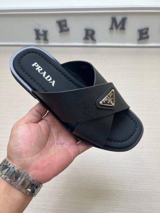 PRADA Men's Slippers Are Coming With A Big Logo Showcasing Style And The Original Anti Slip And kv97pqb0 - Image 2