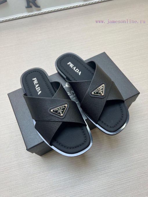 PRADA Men's Slippers Are Coming With A Big Logo Showcasing Style And The Original Anti Slip And kv97pqb0 - Image 4