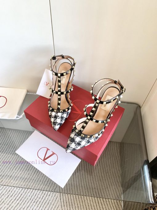 VT Rivet Pointed Sandals In New Colors Phoenix Tail Flower Bud Silk Grid Series A Series Of Ori fyojvskl - Image 9