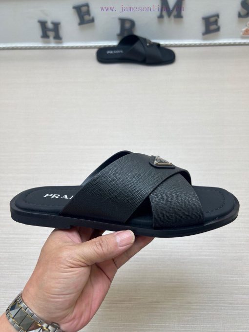 PRADA Men's Slippers Are Coming With A Big Logo Showcasing Style And The Original Anti Slip And kv97pqb0 - Image 6