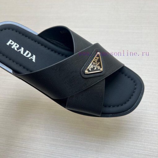 PRADA Men's Slippers Are Coming With A Big Logo Showcasing Style And The Original Anti Slip And kv97pqb0 - Image 7