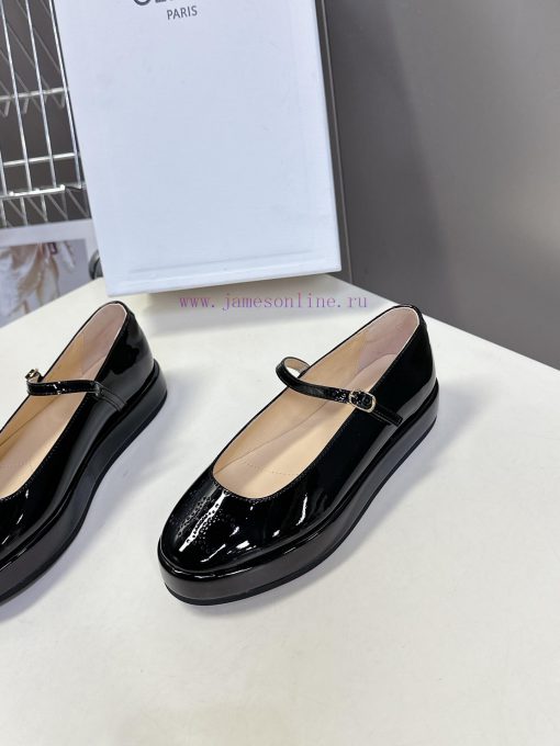 CELINE's New Spring And Summer Products Triumphal Arch Retro Mary Jane Shoes Come And Go Withou 9kmtti63 - Image 4