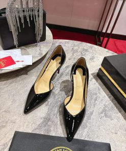 Classic Side Empty Single Shoes ∙ ꫛꫀ W. ︎️Classic KATE Series 10cm High Heels Glossy Patent Lea 1ufym0wj