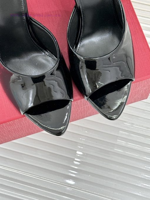 Saint Laurent YSL Saint Laurent25ss New High Heels SlippersThe Shoe Upper Is Made Of Imported C 7i9yz5rb - Image 8