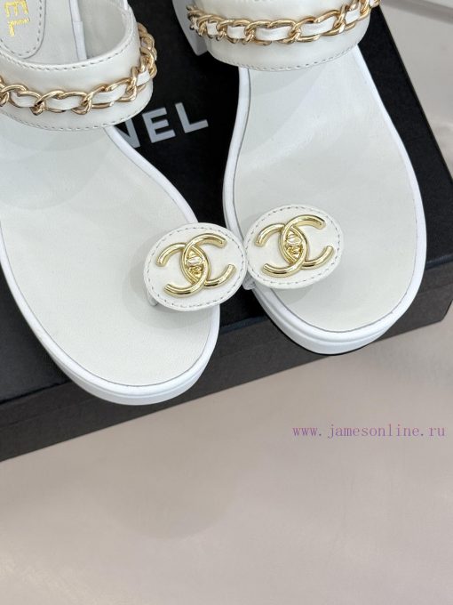 Chanel | Chanel 25P Spring/Summer New ProductsDouble C-chain Waterproof Platform High-heeled Sa ixwwqcf4 - Image 8