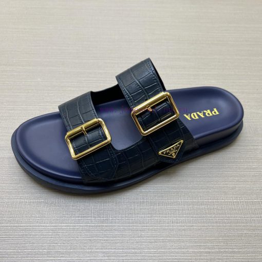 PRADR - Prada's New Two Character Slipper With Adjustable Buckle Design Luxury Brand Casual Sli afnck4pw - Image 10