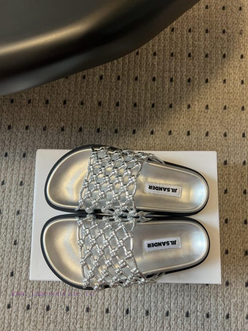 Purchasing GradeJilsande * 25ss Spring And Summer Woven Knot Hollow SlippersThe Style That Catc q70ya3rl - Image 3