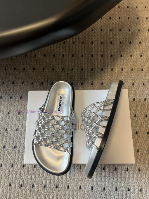 Purchasing GradeJilsande * 25ss Spring And Summer Woven Knot Hollow SlippersThe Style That Catc q70ya3rl - Image 5