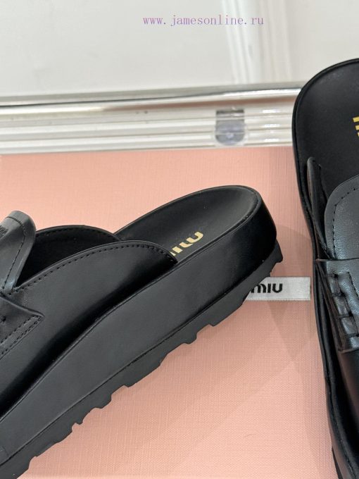 MiuMiu/Miu 25S Runway Style Coin Retro SlippersRecently The Highly Popular Gold Coin Loafers Ha hmt6flz5 - Image 7
