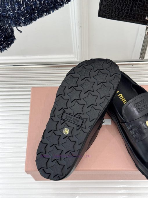 MiuMiu/Miu 25S Runway Style Coin Retro SlippersRecently The Highly Popular Gold Coin Loafers Ha hmt6flz5 - Image 10