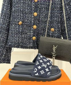L * V Donkey Brand 25ss New Product Couple Style Old Flower LazyThick Soled Bread SlippersThis daxkik4z