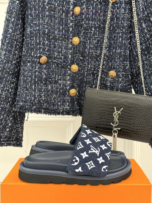 L * V Donkey Brand 25ss New Product Couple Style Old Flower LazyThick Soled Bread SlippersThis daxkik4z