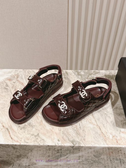 Sandals𝐂𝐡*𝐧𝐞𝐥| ²⁰²5𝐬𝐬  🤍🤎 Chanel's New Summer Synchronized Beach Sandals In Macaron Color Are A qcy1f648 - Image 4