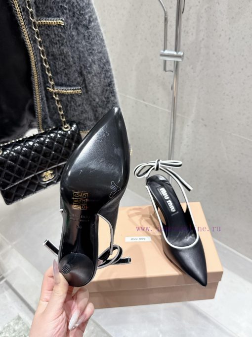 Miumiu 25 Spring/Summer New Retro High Heels Fish Mouth Sandals With Fresh Colors And Beautiful syx2ws4z - Image 10