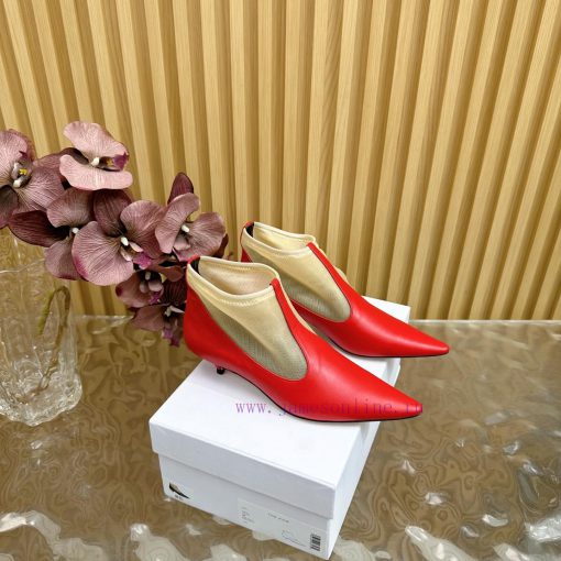 High Quality Niche Trendy Brand The Row25 Spring/summer French Retro Simple Style Mesh Cat Heel 8qigpicr