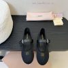 Miu Miu Hollow Weaving Ballet Shoes Single Shoes Miu Miu Women's Bow Decoration Satin Ballet Fl degj13q2