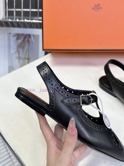 Hermes Spring/Summer Latest Mary Jane Empty Single Shoe Cabinet Super Difficult To Match Classi iiepwoso - Image 9