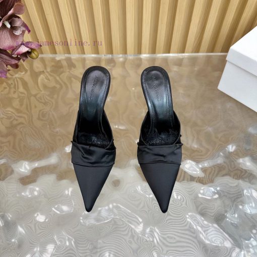 2025 Spring/Summer Hot Style ABING WANG Lace Muller High Heels Half DraggedWhat Is A Sexy Weapo 9al63154 - Image 6