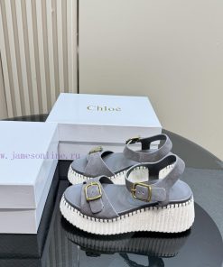 Chloe's Latest Stitched Sandals Original Private Model With High-density Foam Sole And Artifici thhlre6g