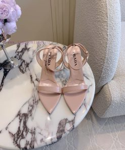 Prada's New Pointed Straight Strap High-heeled Sandals Have A Design That Wraps Around The Stra 5cyxxrna