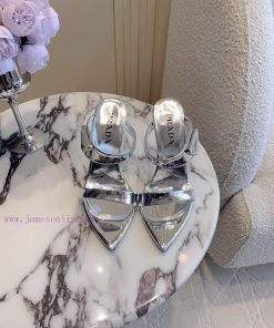Prada's New Pointed Straight Strap High-heeled Sandals With Triangular Punctuation Are Super Be n9kex5l5