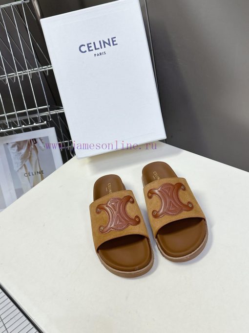 Celine's Triumphal Arch Spring/Summer New Bocken SlippersThe Highly Sophisticated Instagram Gra ht4lvska - Image 2