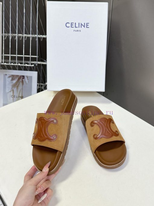 Celine's Triumphal Arch Spring/Summer New Bocken SlippersThe Highly Sophisticated Instagram Gra ht4lvska - Image 5