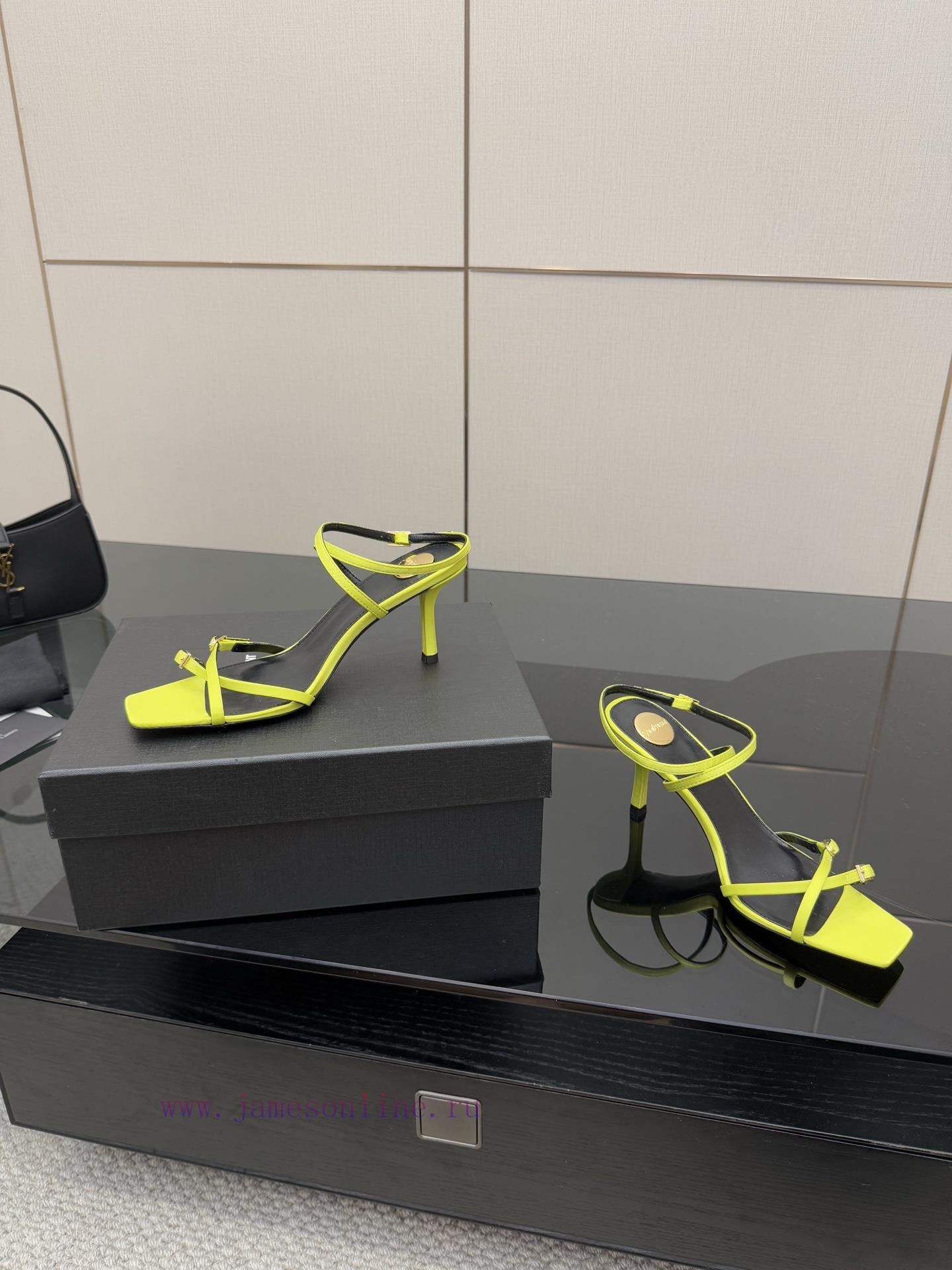 Saint Laurent YSL Classic Spring/Summer Cross Strap High Heel SandalsCutting Off Men And Women' o7nucf6j - Image 5