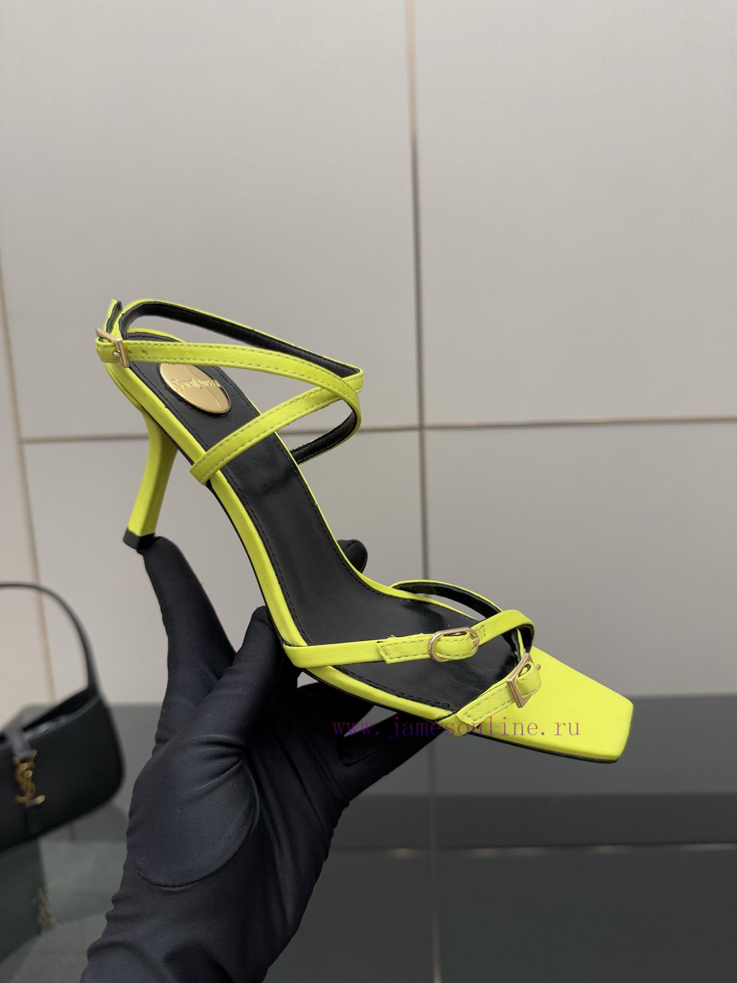 Saint Laurent YSL Classic Spring/Summer Cross Strap High Heel SandalsCutting Off Men And Women' o7nucf6j - Image 8