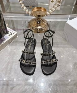 Dior 25ss Summer New Element DIOR Spring Summer New Item Diamond Button Flat Bottom Thick Heel delhzxxe