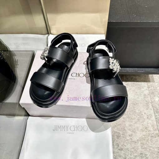 Jimmy Zhou JMYY CHOO Beach SandalsThe Design Style Of Rhinestone Matching Is Very Unique. In Th ibcmps27 - Image 2