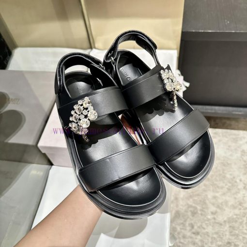 Jimmy Zhou JMYY CHOO Beach SandalsThe Design Style Of Rhinestone Matching Is Very Unique. In Th ibcmps27 - Image 6