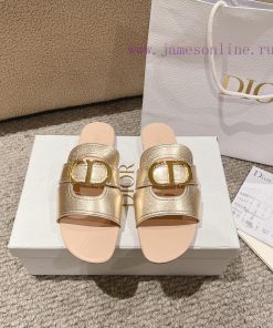 Purchasing LevelClassic Dior Metal CD Letter Hollow Flat Sandals Made Of Top-notch Materials On lelfqclk