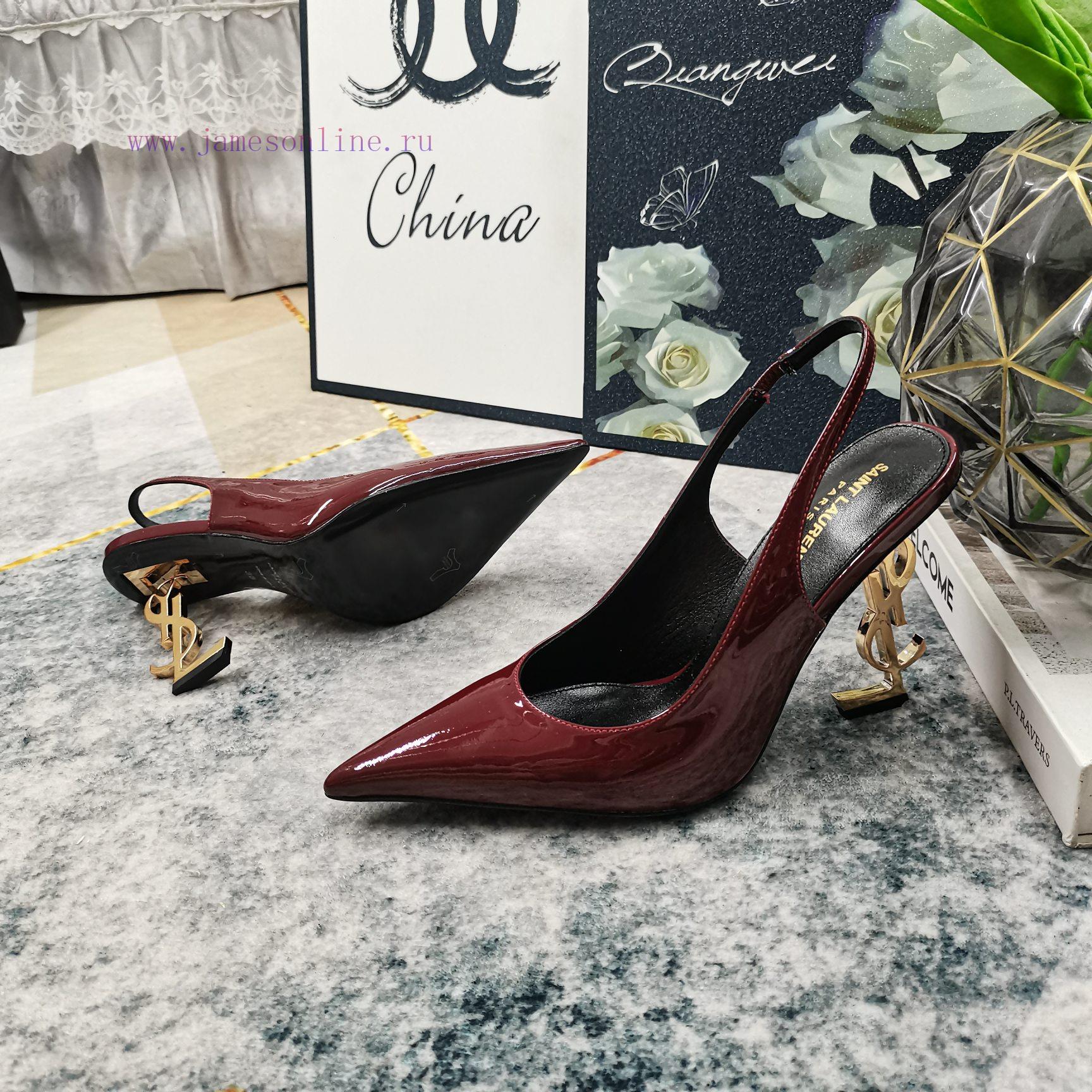 New Release - YSL Top LevelSynchronize New Logo Letters And High-heeled Sandals On The Official cj3zuqj7 - Image 4