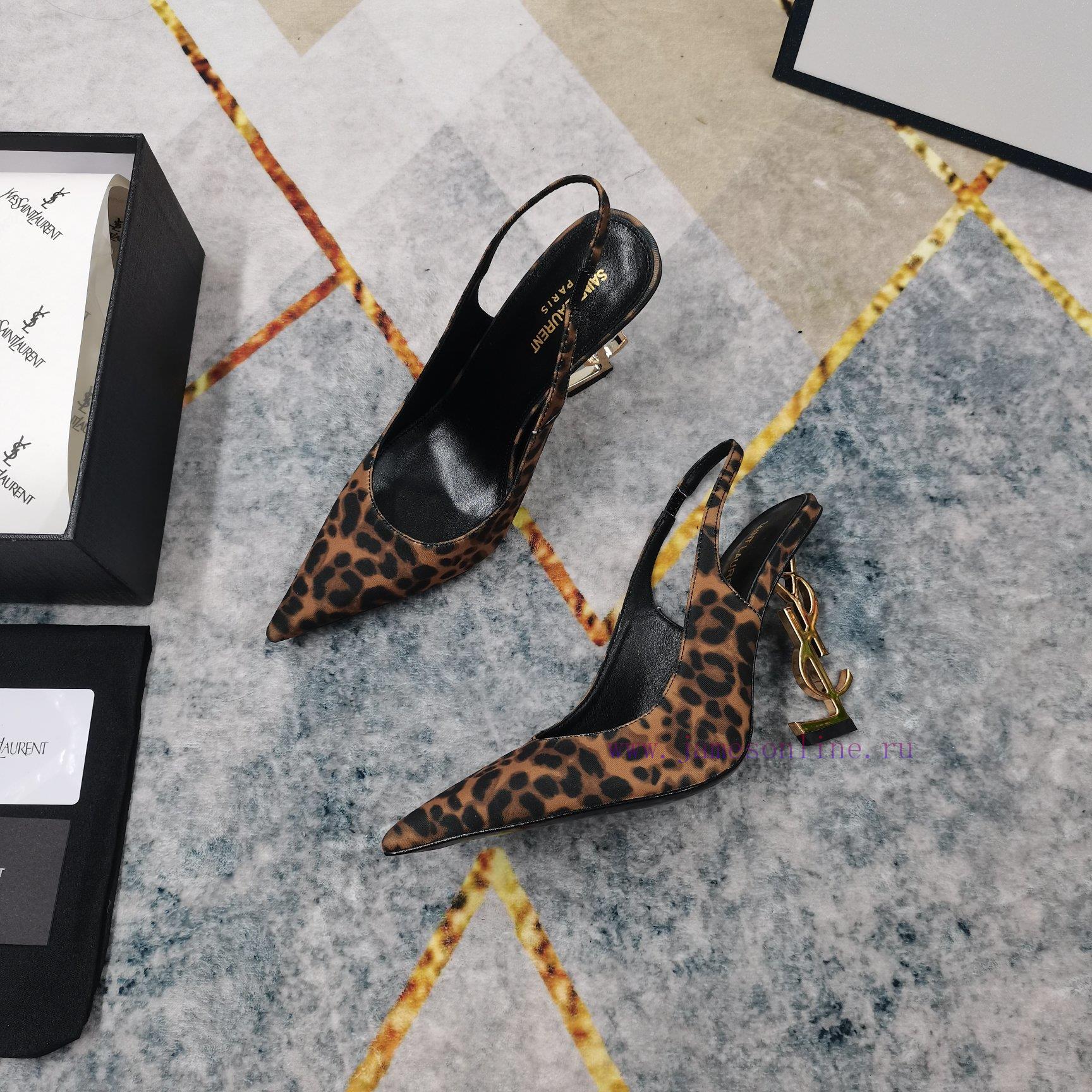 New Release - YSL Top LevelSynchronize New Logo Letters And High-heeled Sandals On The Official 3fchr7cg - Image 3