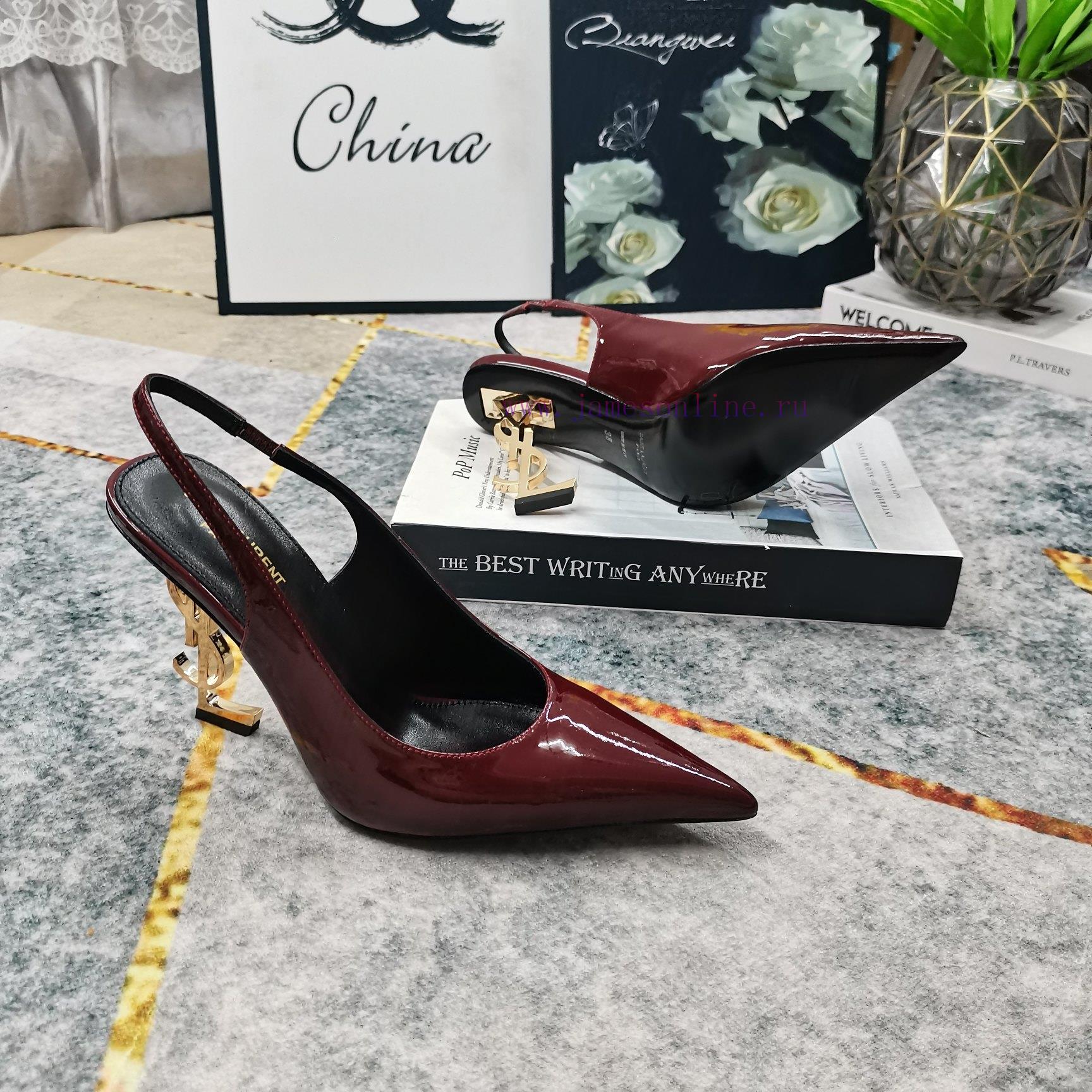 New Release - YSL Top LevelSynchronize New Logo Letters And High-heeled Sandals On The Official cj3zuqj7 - Image 10