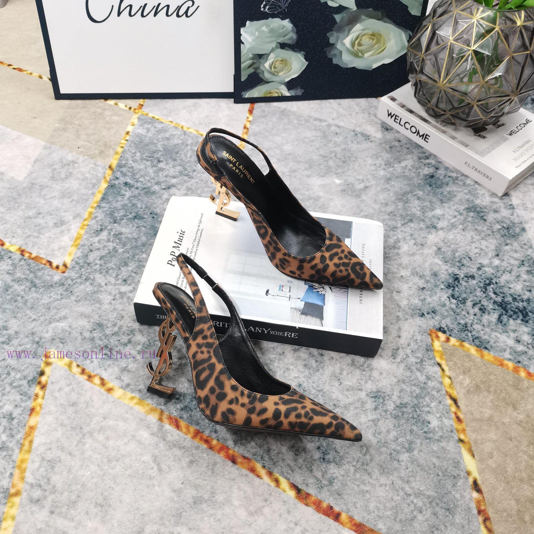 New Release - YSL Top LevelSynchronize New Logo Letters And High-heeled Sandals On The Official 3fchr7cg - Image 8