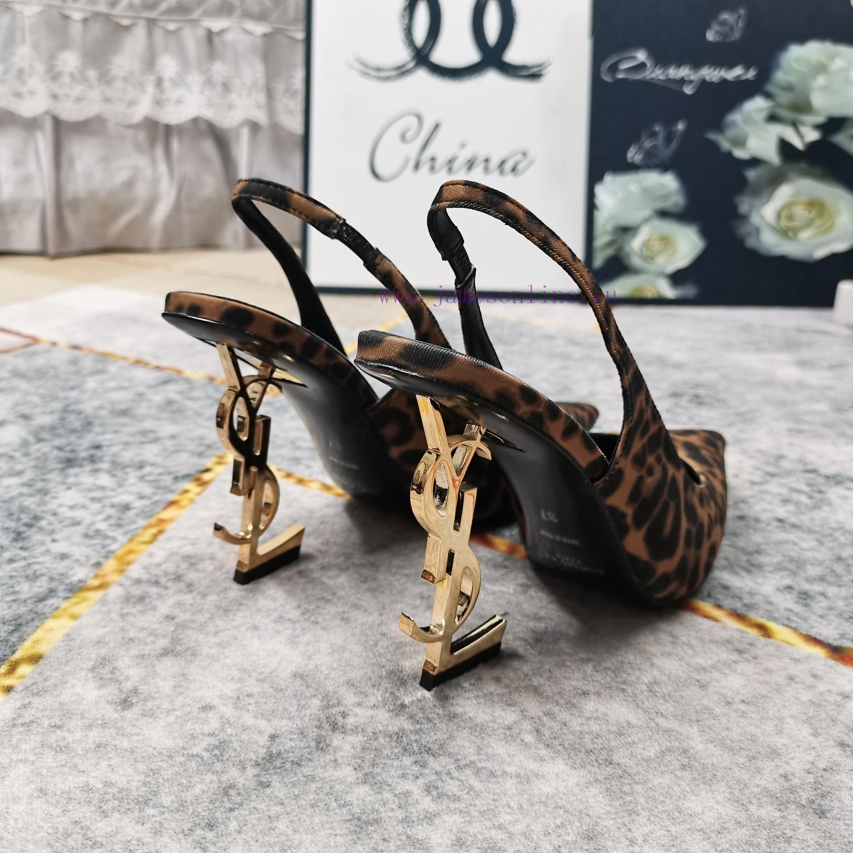 New Release - YSL Top LevelSynchronize New Logo Letters And High-heeled Sandals On The Official 3fchr7cg - Image 9