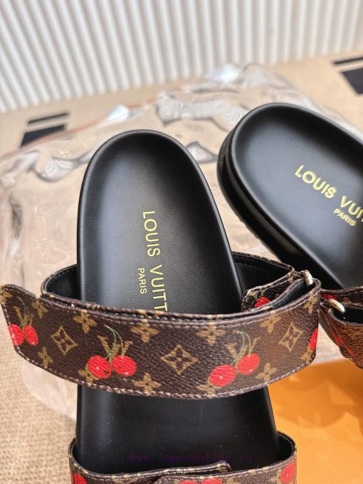 Louis Vuitton 2025ss Cherry Collection Spring/Summer New Slippers With Velcro Adjustable Elasti tczyocct - Image 7